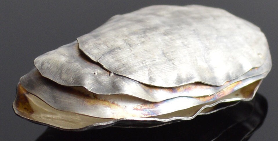 Oyster - Handmade Sterling Silver Oyster Pendant