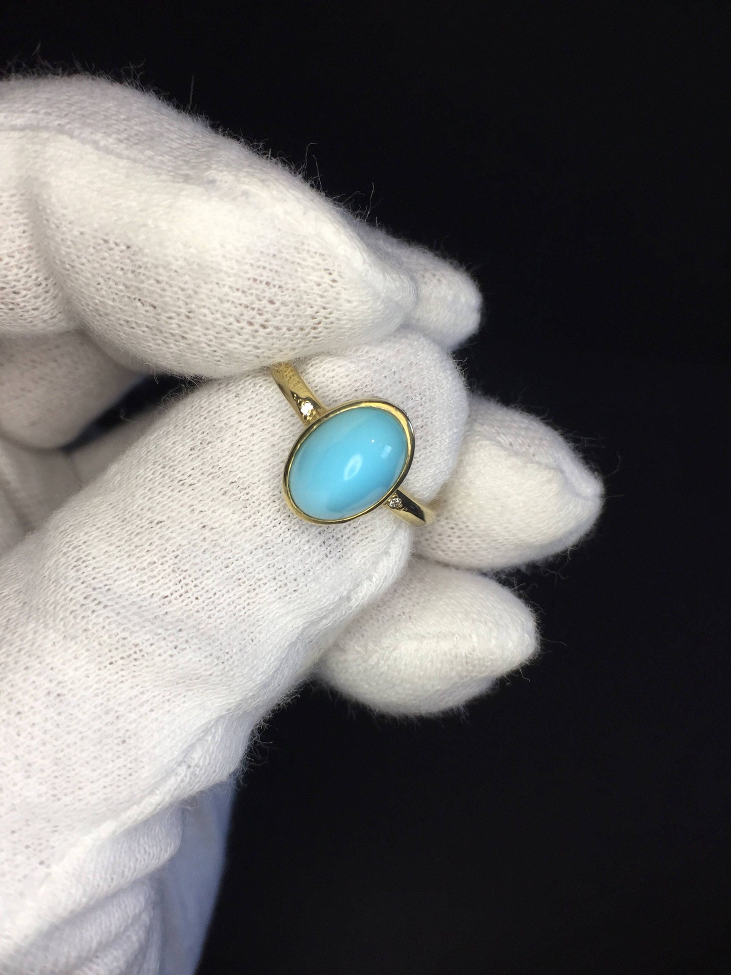 Robin’s Egg Turquoise Ring-18k Gold