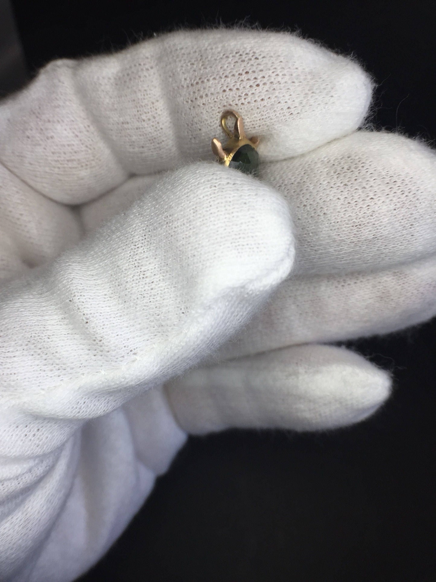Turtle Necklace-22k gold/14k rose