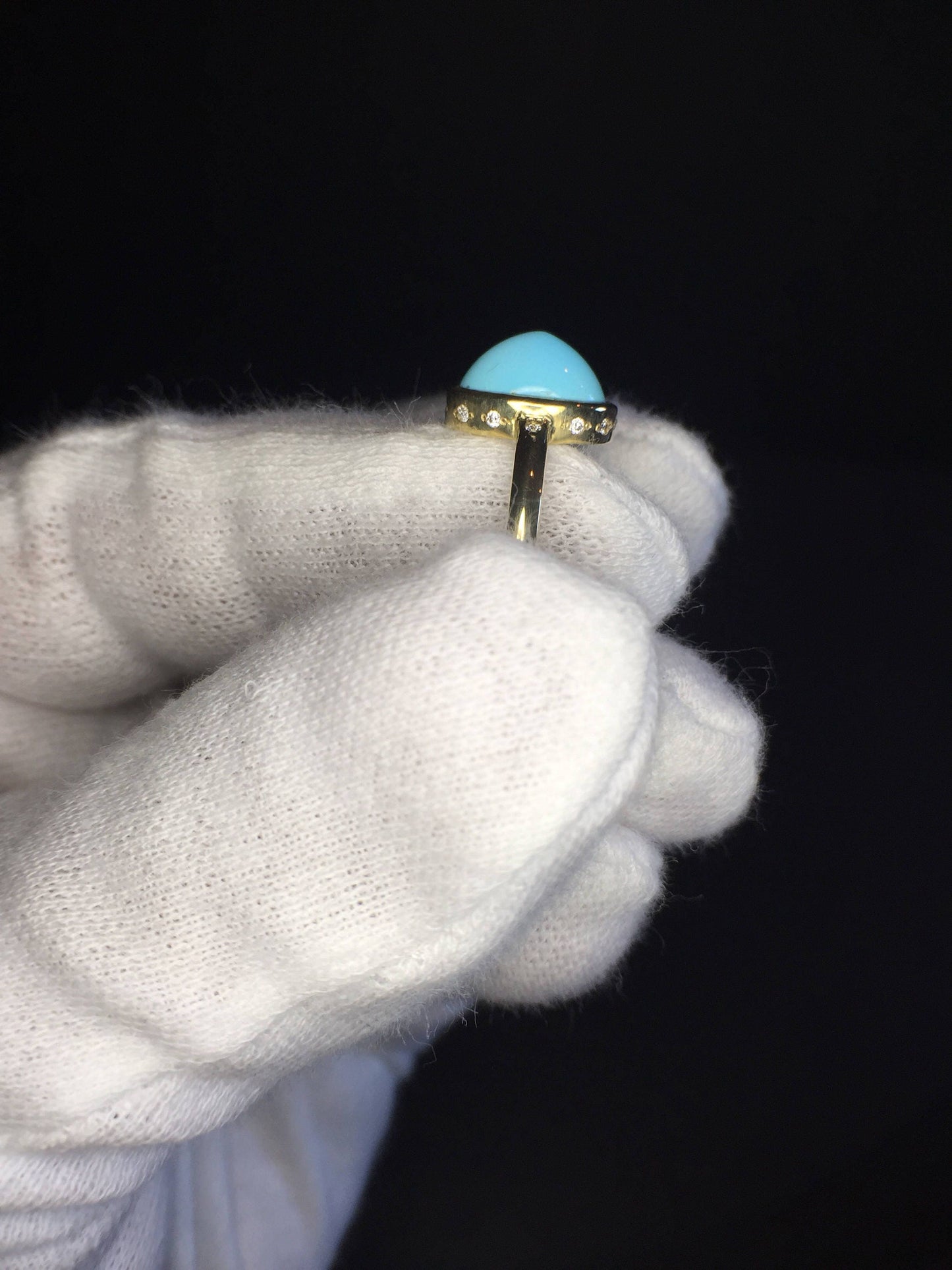 Robin’s Egg Turquoise Ring-18k Gold