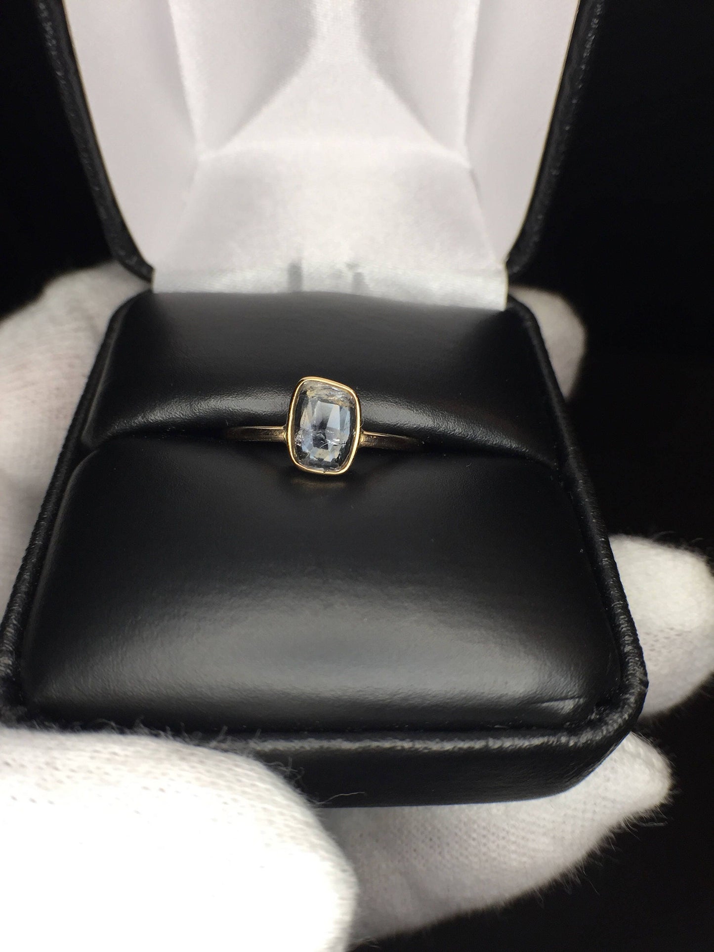 Grey Quartz Ring-14k Rose Gold