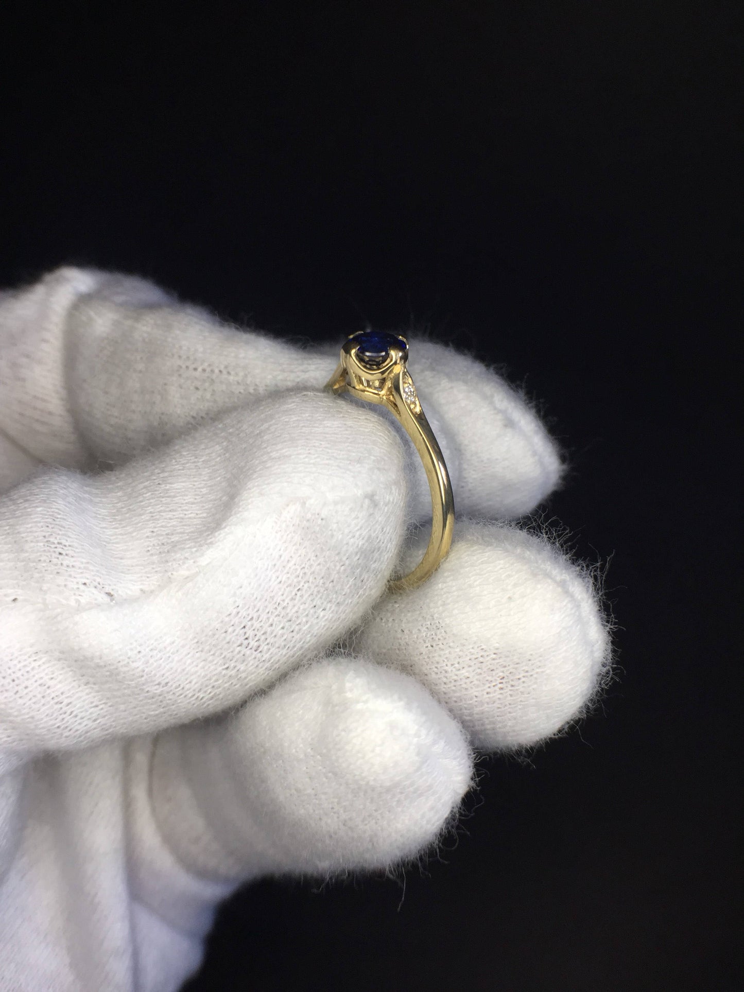 Sapphire and Diamond Ring-18k Gold