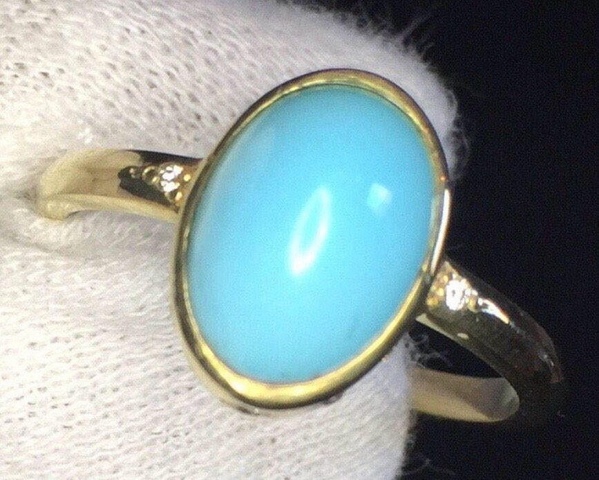 Robin’s Egg Turquoise Ring-18k Gold