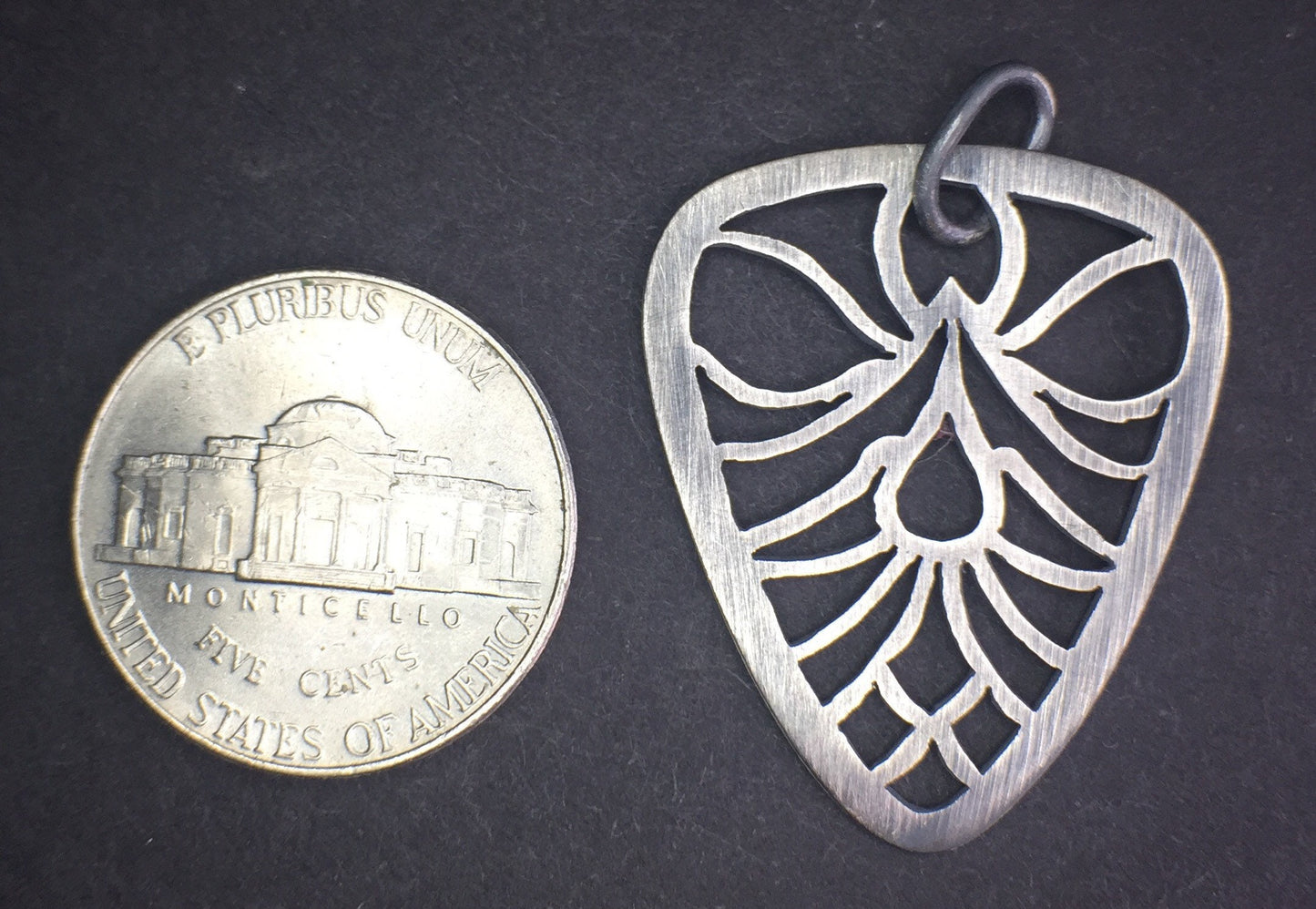 Guitar Pick Necklace-Sterling Silver