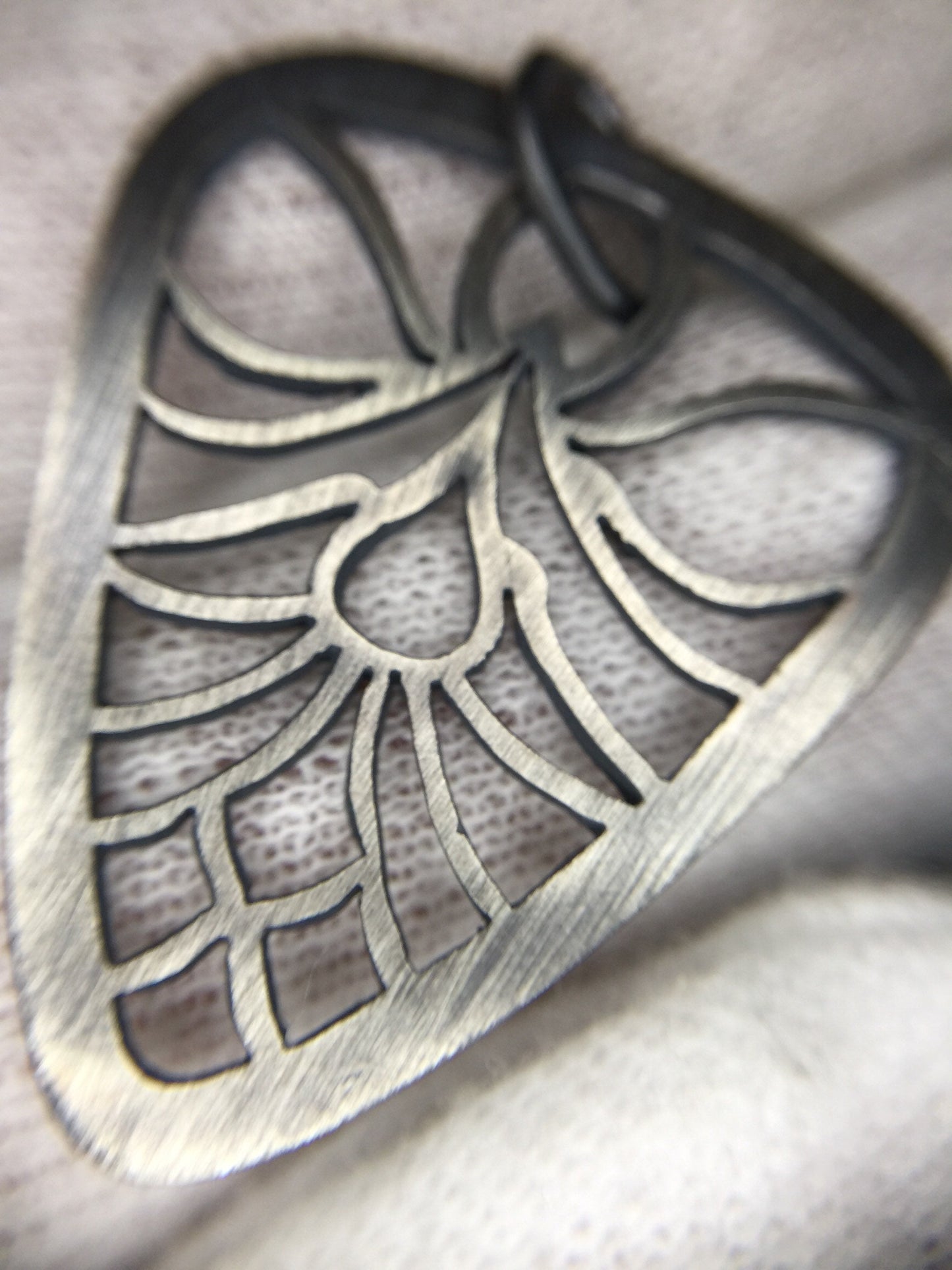 Guitar Pick Necklace-Sterling Silver
