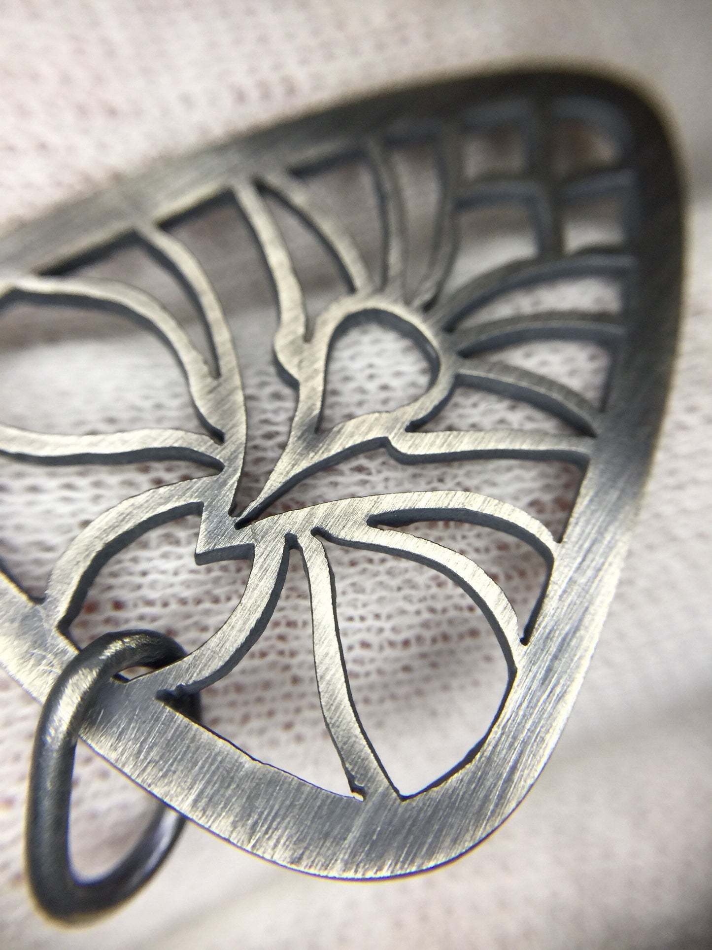 Guitar Pick Necklace-Sterling Silver