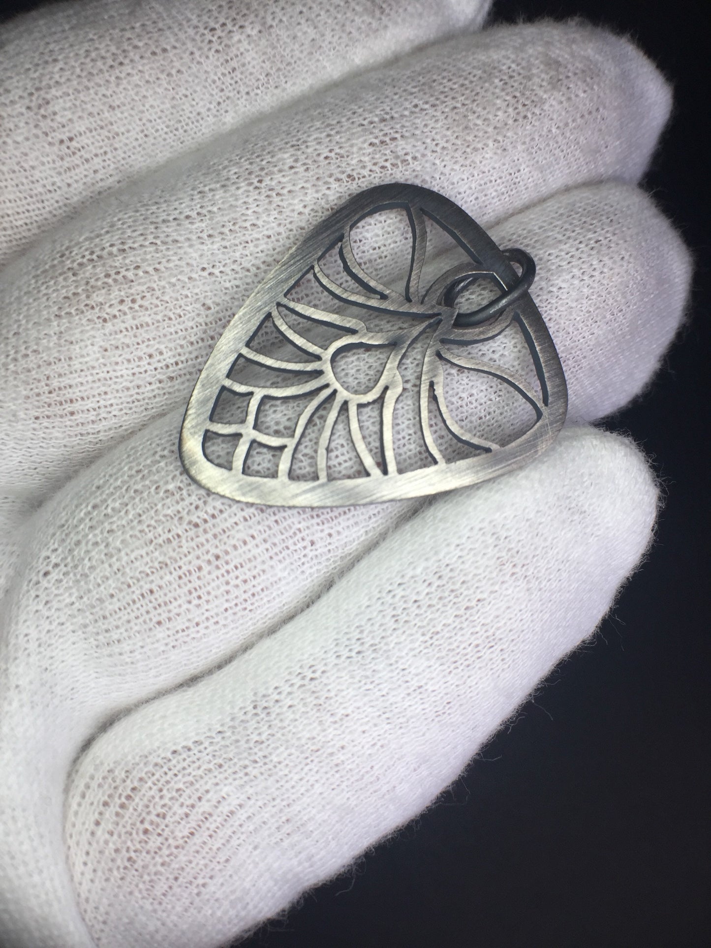 Guitar Pick Necklace-Sterling Silver