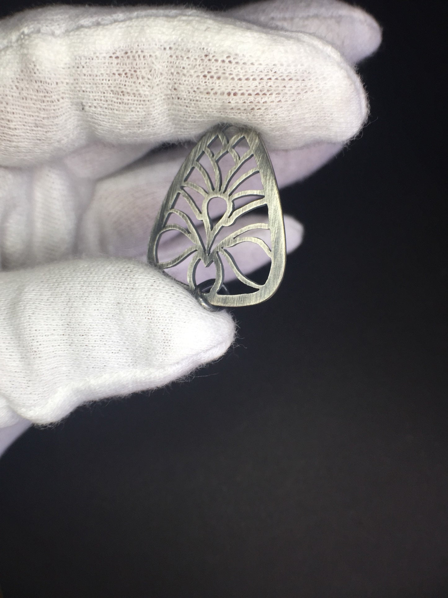 Guitar Pick Necklace-Sterling Silver