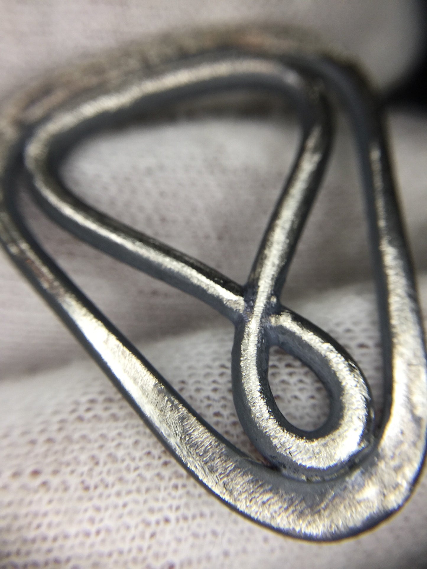Guitar Pick in Sterling Silver Hand Engraved