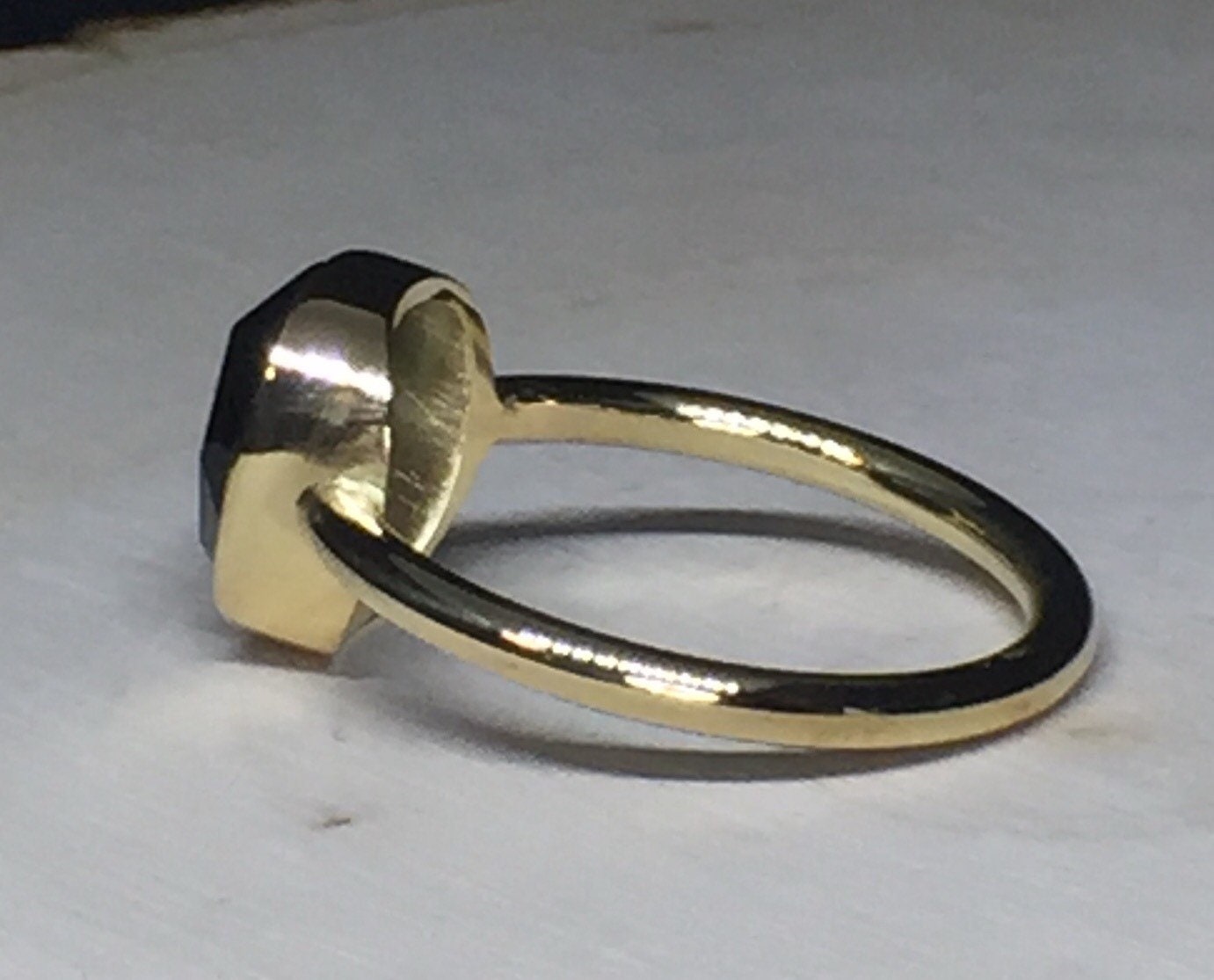 Teal Tourmaline Ring-18k Gold