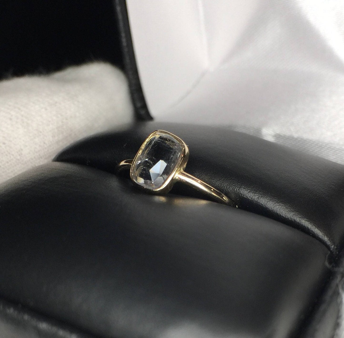 Grey Quartz Ring-14k Rose Gold