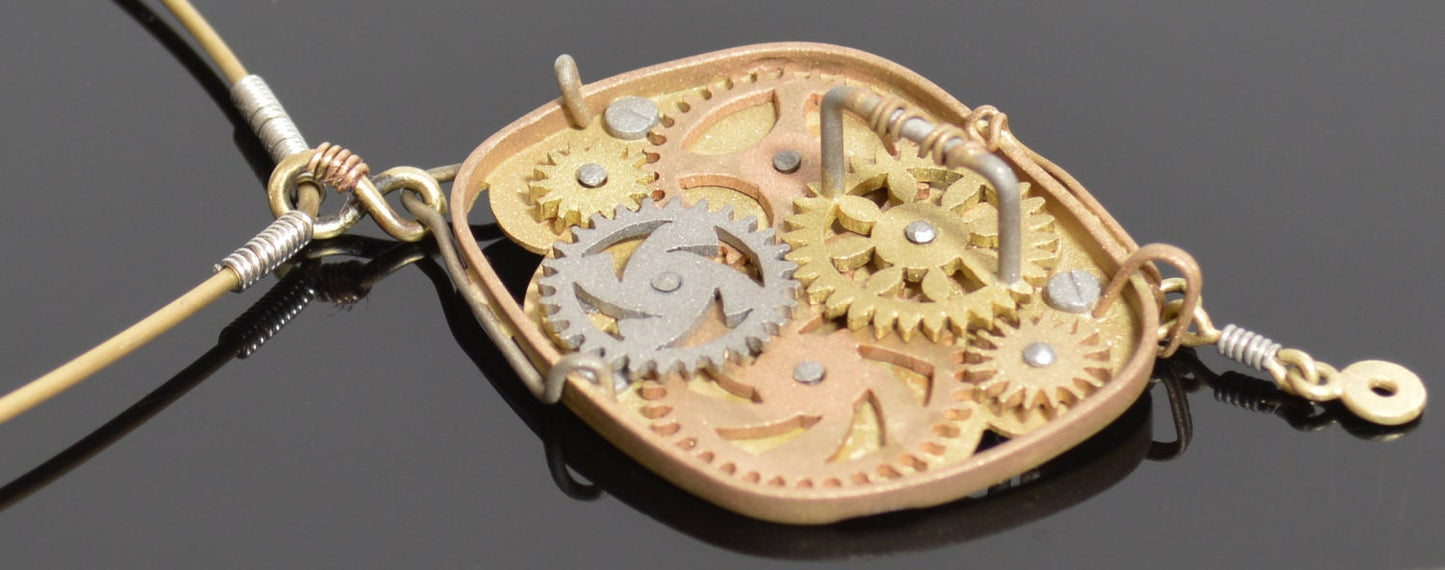 Moving Gears Necklace