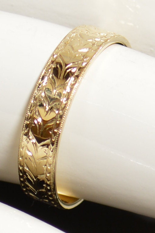 Engraved Band-14k gold