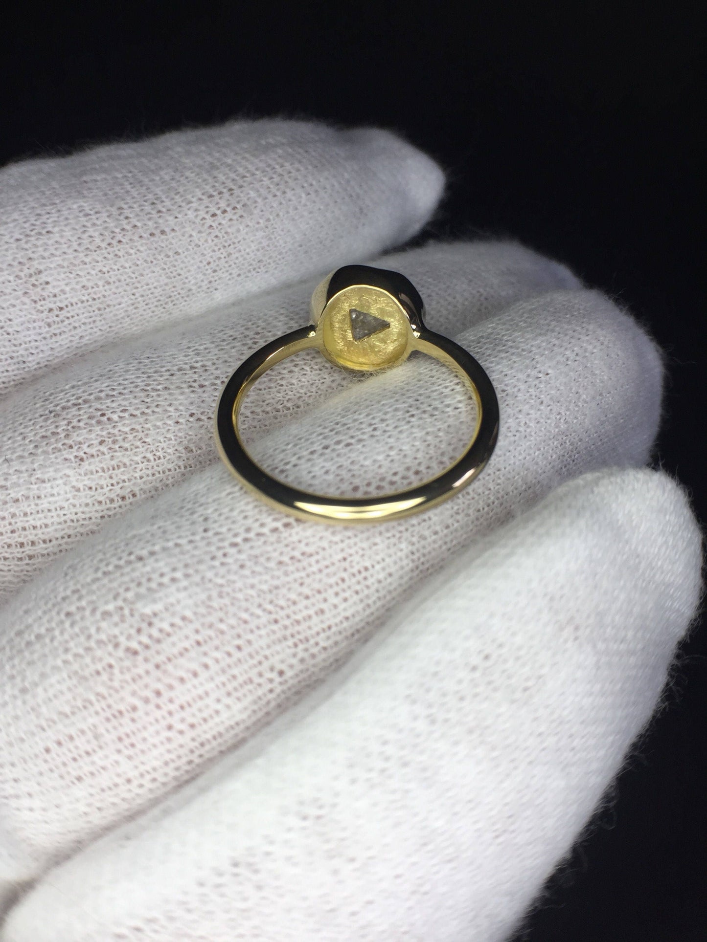 Rough Diamond Ring-18k Gold