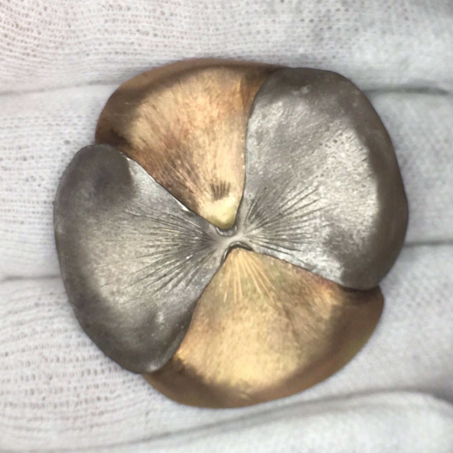 Flower Necklace-14k Rose Gold/Sterling Silver