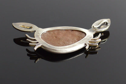 Crab Necklace-14k rose gold/Sterling silver